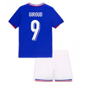 Fotbalové Dres Francie Olivier Giroud #9 Dětské Domácí Oblečení ME 2024 Krátký Rukáv (+ trenýrky)